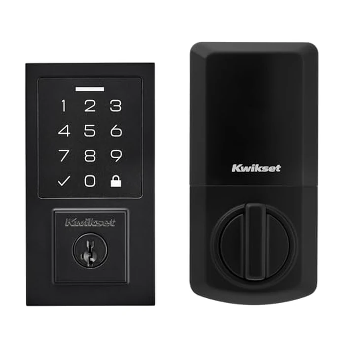 Kwikset SmartCode 270 Keyless Entry Electronic Touchpad Deadbolt Door Lock with Auto-Lock, Custom User Codes, Advanced Security in Matte Black Contemporary by Kwikset - Image 1