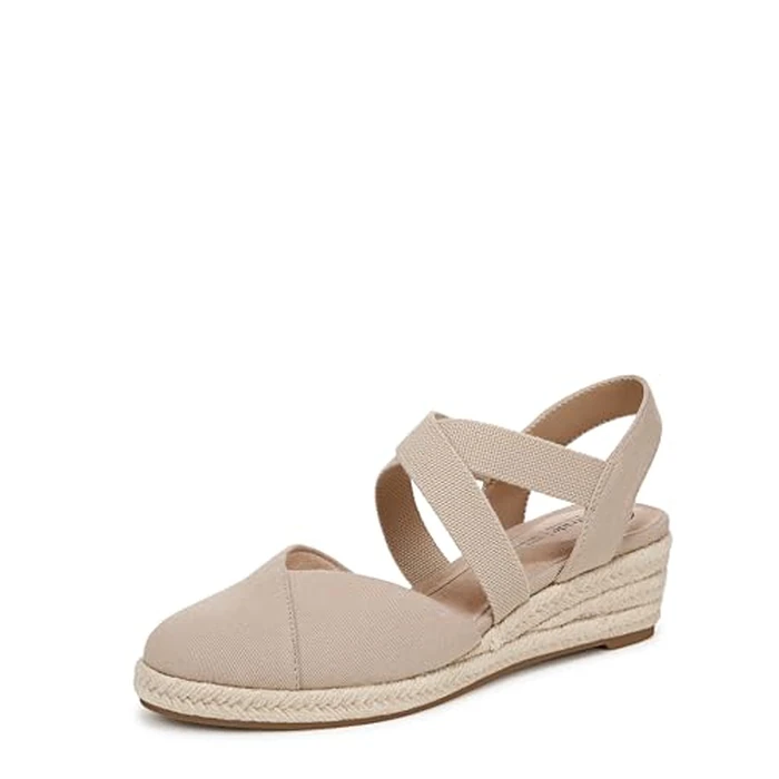 LifeStride Women's Kimball Espadrille Wedge Sandal, Tender Taupe, 11 by LifeStride - Image 1