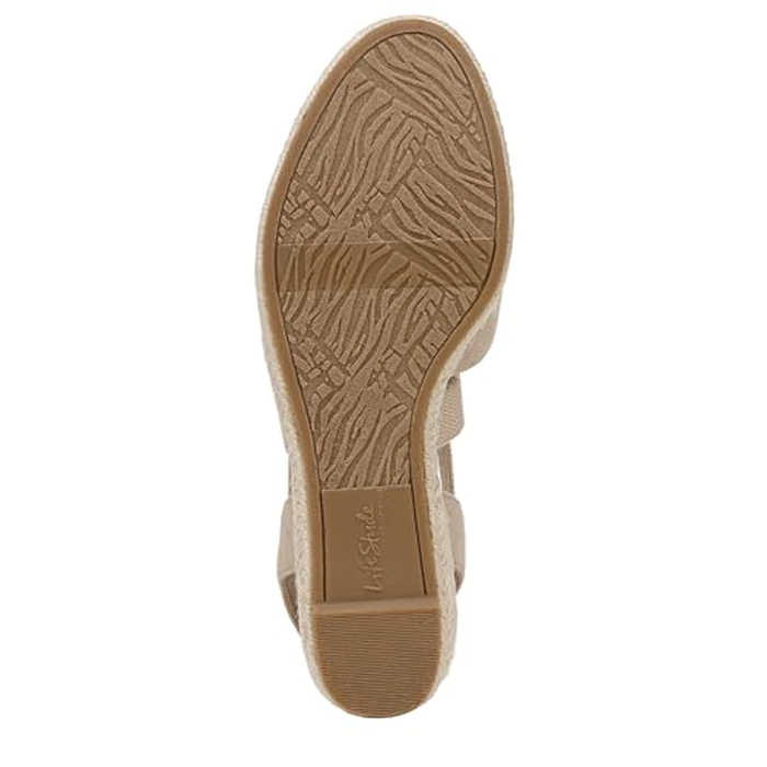 LifeStride Women's Kimball Espadrille Wedge Sandal, Tender Taupe, 11 by LifeStride - Image 4