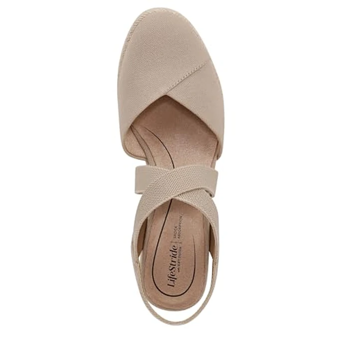 LifeStride Women's Kimball Espadrille Wedge Sandal, Tender Taupe, 11 by LifeStride - Image 5