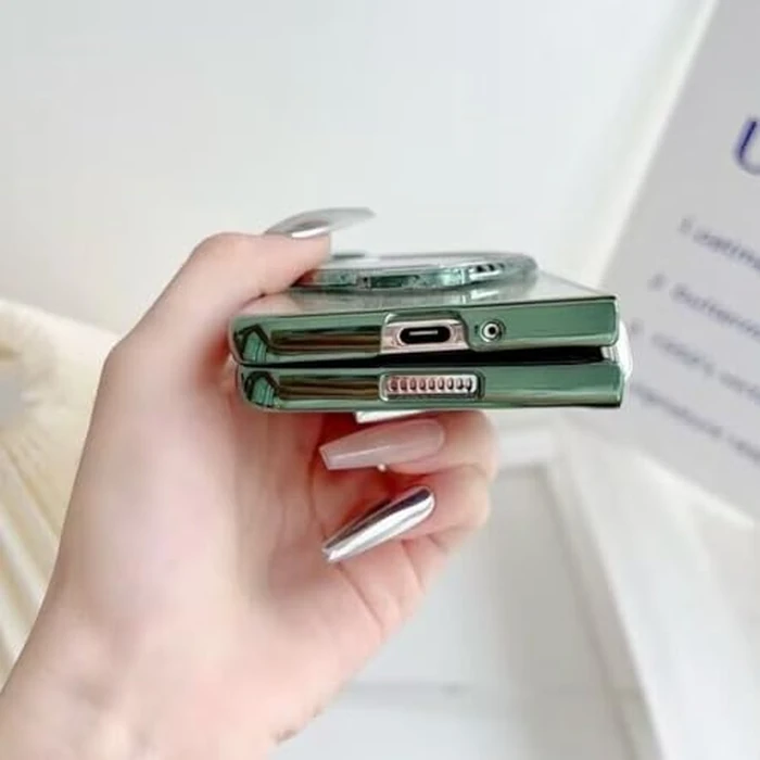 Changjia for Samsung Galaxy Z Fold 7 Glitter Kickstand Case,Cute Luxury Bling Sparkly with Liquid Flowing Ring Stand Soft TPU Bumper Shockproof Women Girls Protective Case for Galaxy Z Fold 7 5G, Pink by Changjia - Image 5