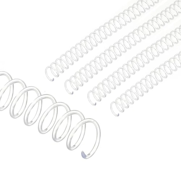 PATIKIL 13mm(1/2") Plastic Spiral Binding Coils, 100 Pcs Binding Spirals 105 Sheet Capacity 3:1 Pitch Binding Spirals for Binding Paper Sheets, Transparent by PATIKIL - Used - Good condition - CA$15.20