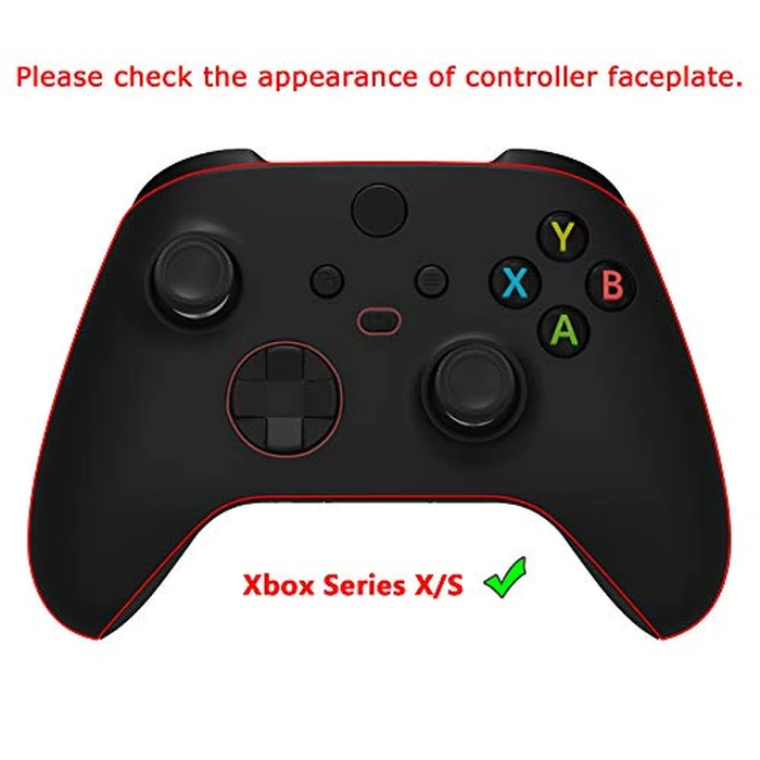 eXtremeRate PlayVital Black 3D Studded Edition Anti-Slip Silicone Cover Skin for Xbox Series X/S Controller, Soft Rubber Case Protector for Xbox Core Wireless Controller with 6 Black Thumb Grip Caps by eXtremeRate - Image 2