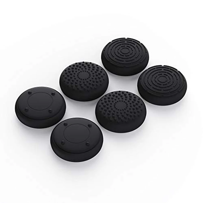 eXtremeRate PlayVital Black 3D Studded Edition Anti-Slip Silicone Cover Skin for Xbox Series X/S Controller, Soft Rubber Case Protector for Xbox Core Wireless Controller with 6 Black Thumb Grip Caps by eXtremeRate - Image 9
