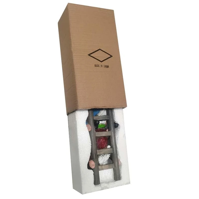 WPJFMXZ Garden Gnome Statue, Funny Climbing Ladder Gnomes Figurine Resin Sculpture Outdoor Decor for Patio Yard Lawn Porch Ornaments Gift by WPJFMXZ - Image 8