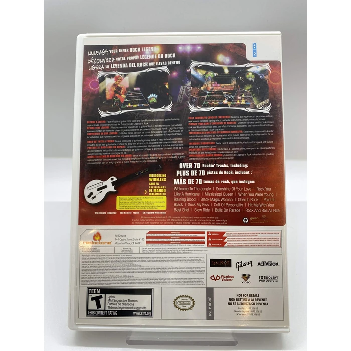 Guitar Hero III: Legends of Rock - Nintendo Wii (Game only) by ACTIVISION - Used - Good condition - US$27.45