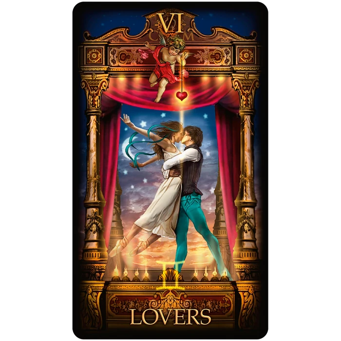 Marchetti Tarot: 78-Card Tarot Deck with 116-Page Illustrated Guidebook - Mythology, Emotion, and Theatrical Storytelling by Digital Artist Ciro Marchetti by U.S. Games Systems, Inc. - Used - Like New condition - CA$21.47