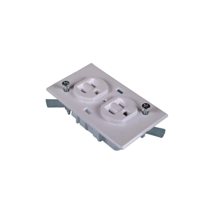 US Hardware E-162C Ush Conventional Duplex Receptacle Rv, 2-7/16" x 4-3/16", 2-7/16" x 4-3/16", White by U S HARDWARE - Used - Like New condition