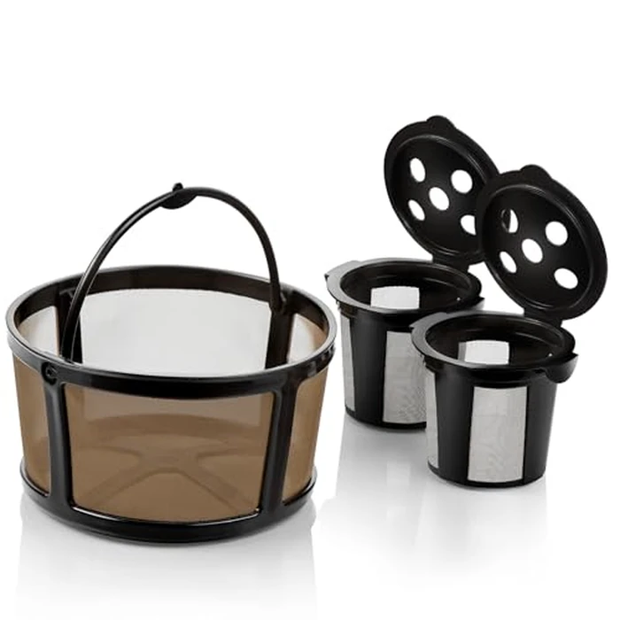 2 Reusable K Cups and Basket Coffee Filter for Keurig K-Duo Hot & Iced Single Serve & Carafe Coffee Maker with MultiStream Technology (Gen 2) by GoodCups - Used - Very Good condition