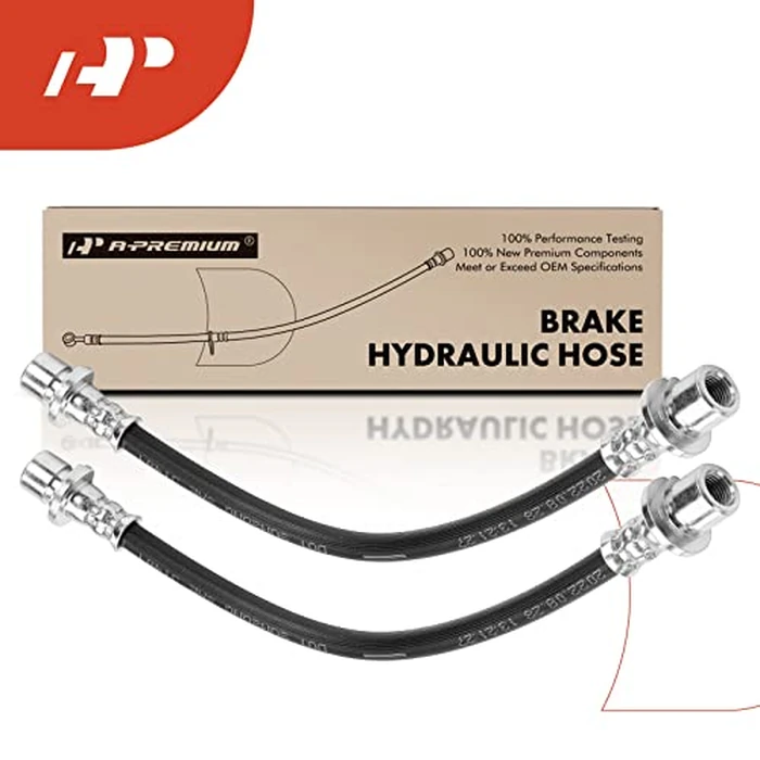 A-Premium Rear Driver and Passenger Brake Hydraulic Hose Compatible with Select Honda Models - Civic 1984-1987/1992-2000, Civic del Sol 1993-1997 - Replace# 01466S04000(Pack of 2) by A-premium - Image 7