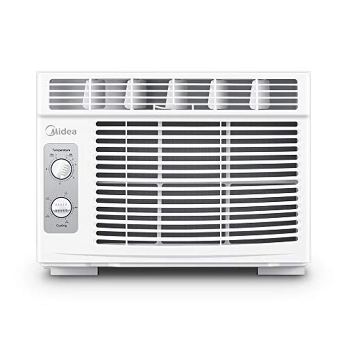 Midea 5,000 BTU EasyCool Small Window Air Conditioner - Cool up to 150 Sq. Ft. with Easy-to-Use Mechanical Controls and Reusable Filter, Perfect for Small Bedroom, Living Room, Home Office by Midea - Used - Like New condition - US$136.48