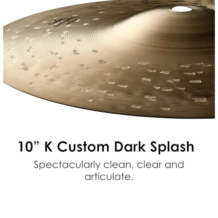 Zildjian K0932 10" K Custom Dark Splash Cast Cymbal by Zildjian - Image 3