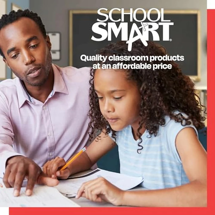 School Smart Heavy Duty 2 Pocket Portfolio with 3 Hole Fastener - 9 1/2 x 12 in - 25 Pack - Black by School Smart - Image 8