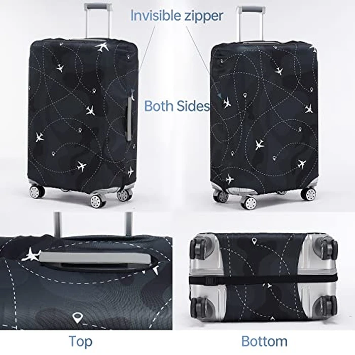 Travelkin Luggage Covers For Suitcase Tsa Approved,Suitcase Cover Protector Fit 18-32 Inch Luggage (L for 26-28 Inch Luggage) by TRAVELKIN more than travel - Image 2