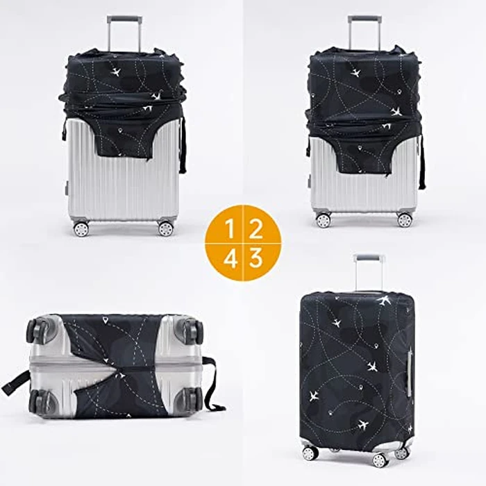 Travelkin Luggage Covers For Suitcase Tsa Approved,Suitcase Cover Protector Fit 18-32 Inch Luggage (L for 26-28 Inch Luggage) by TRAVELKIN more than travel - Image 7