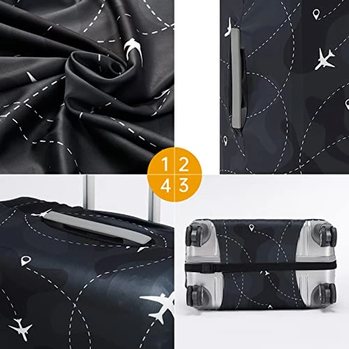 Travelkin Luggage Covers For Suitcase Tsa Approved,Suitcase Cover Protector Fit 18-32 Inch Luggage (L for 26-28 Inch Luggage) by TRAVELKIN more than travel - Image 8