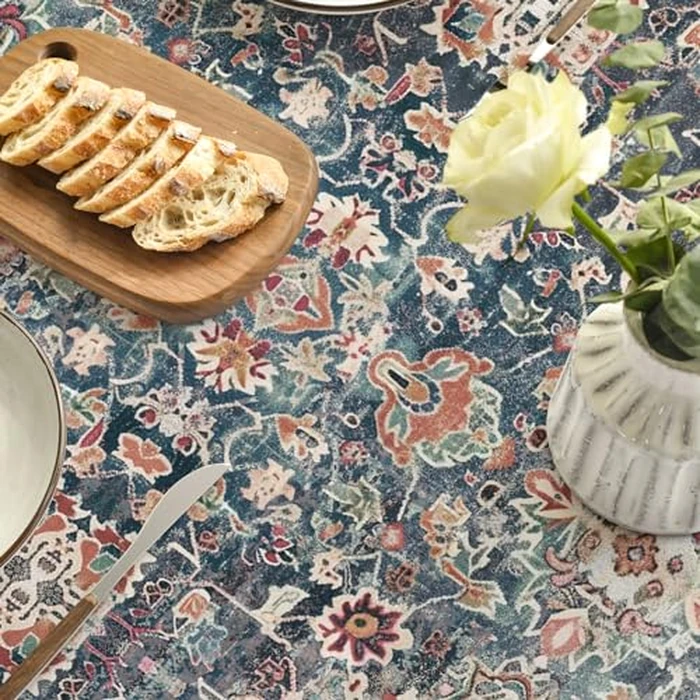 Horaldaily Boho Bohemia Style Tablecloth 60x60 Inch Round, Vintage Country Rustic Farmhouse Magical Washable Seasonal Table Cover for Party Picnic Dinner Decor by Horaldaily - Image 4