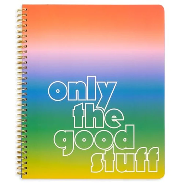 ban.do Floral Large Spiral Notebook, 11" x 9" with Pockets and 160 College Ruled Pages, Only the Good Stuff by ban.do - Used - Like New condition - CA$9.72