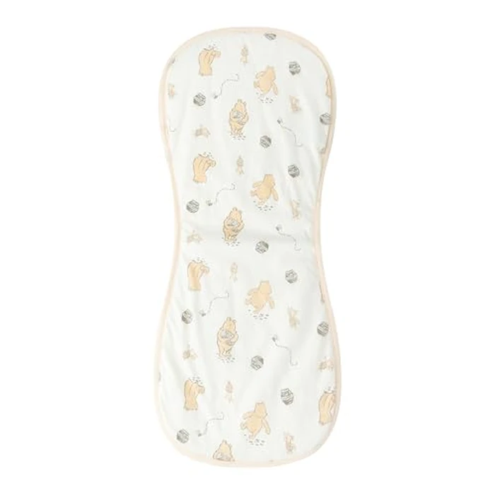 Disney Baby Winnie The Pooh Burp Cloths 3 Pack Soft Absorbent 20" x 10" Leakproof Burping Rags for Newborn and Infants by Disney - Image 4