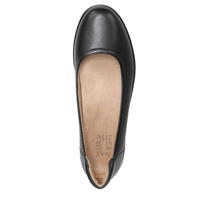 Naturalizer Women Flexy Round Toe Ballet Flats, Black, 8 Wide by Naturalizer - Image 5