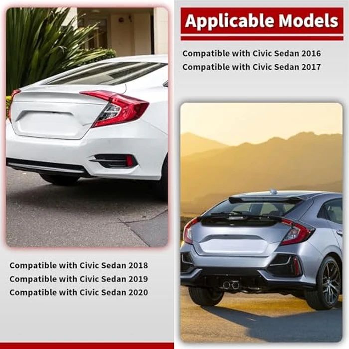 Nakkaa Outer Tail light Halogen W/O Bulbs Compatible with Civic Sedan 2016-2020 Right Side Tail Lamp HO2805110 33500-TBA-A01 by Nakkaa - Image 5