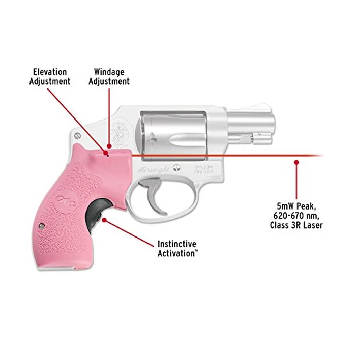 Crimson Trace LG-105 Lasergrips Laser Sight with Instinctive Activation for Smith & Wesson J-Frame Round Butt Revolvers by Crimson Trace - Image 2