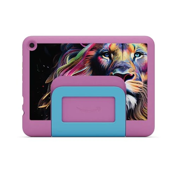 Amazon Kid-Friendly Case for Fire HD 8 tablet (Only compatible with 12th generation tablet), Jungle Cat by Amazon - Image 3