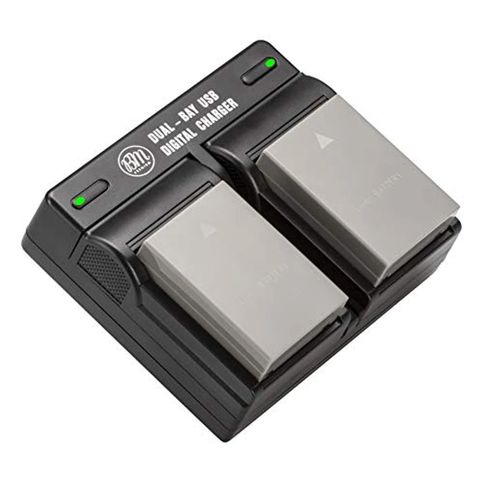 BM Premium 2 BLS-5, BLS-50, PS-BLS5 Batteries and Dual Bay Charger for Olympus OM-5, O-M5 II, OM-D E-M5 III, E-M10, E-M10 III, E-M10 IV, E-PL6, E-PL7, E-PL8, E-PL9, E-PL10, Stylus 1 Cameras by BM Premium - Used - Like New condition - US$19.39