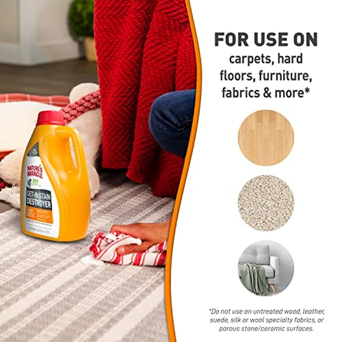 Nature’s Miracle Set-In Stain Destroyer Dog 1 Gallon, Oxy Formula With Orange Scent, 128 Ounces by Nature's Miracle - Image 7