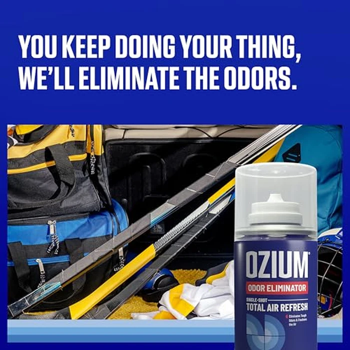 OZIUM(R) Air Freshener Odor Eliminator, 2oz Single Shot Total Air Refresh & Car Air Freshener - Original - 4 Pack by Ozium - Image 2