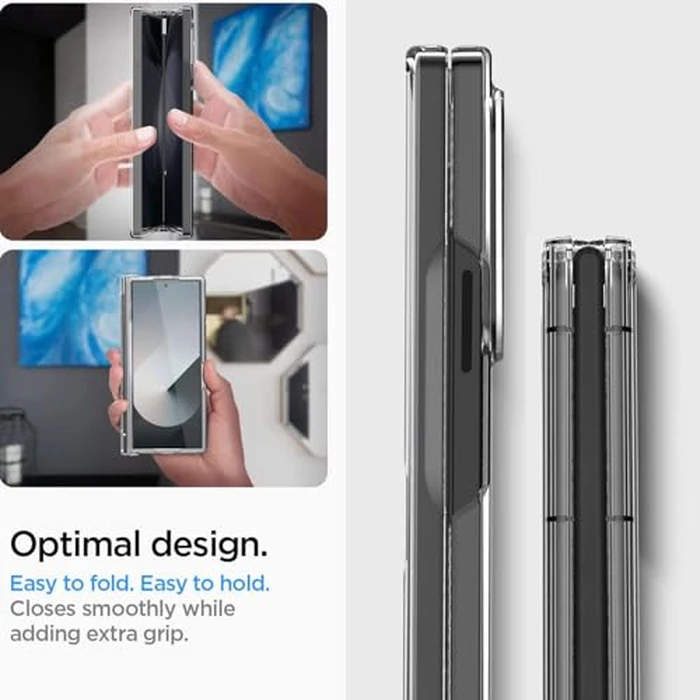 AICase for Samsung Galaxy Z Fold 7 Case Clear Original Built-in Screen Protector with S Pen Holder Slim Transparent 360 Full Body Protective Cover for Samsung Galaxy Z Fold 7 5G Case 2025 Clear_5 by AICase - Image 6