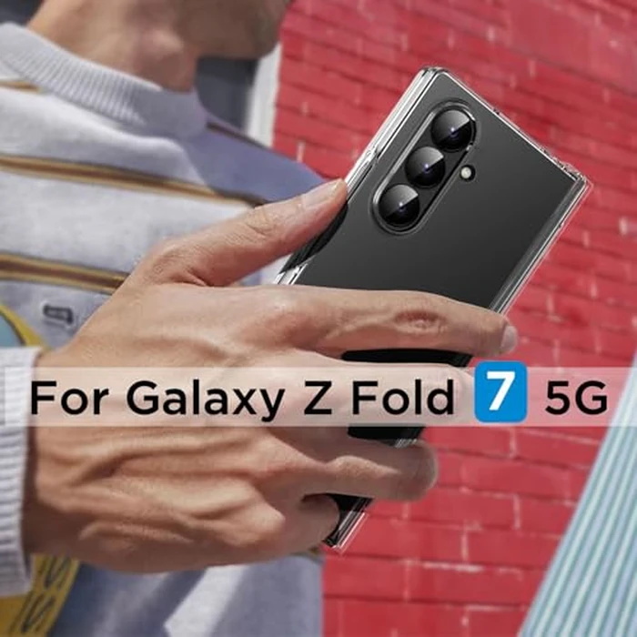 AICase for Samsung Galaxy Z Fold 7 Case Clear Original Built-in Screen Protector with S Pen Holder Slim Transparent 360 Full Body Protective Cover for Samsung Galaxy Z Fold 7 5G Case 2025 Clear_5 by AICase - Image 7