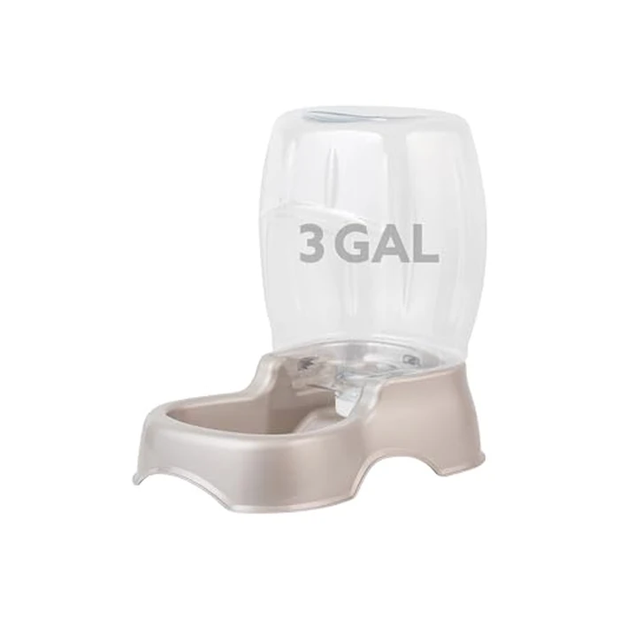 Petmate Pet Cafe Cat and Dog Water Dispenser - Water Bowl for Cats and Dogs, USA Made, 3 GAL, Pearl Tan by Petmate - Used - Like New condition - US$23.49