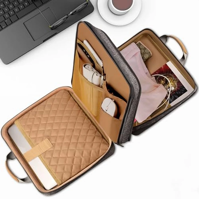 ZINZ Slim Expandable Laptop Case 15.6 Inch Sleeve Upgraded Protective Durable Recycled Carrying Case Compatible with MacBook 15" & 16" and Most 15" 15.6" 16" Notebook,D01G01 by ZINZ - Image 2