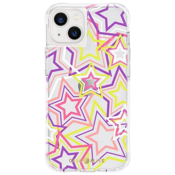 Case-Mate Tough Prints Series Phone Case for Apple iPhone 13 - Neon Stars by Case-Mate - Refurbished - Brand New condition - US$9.58