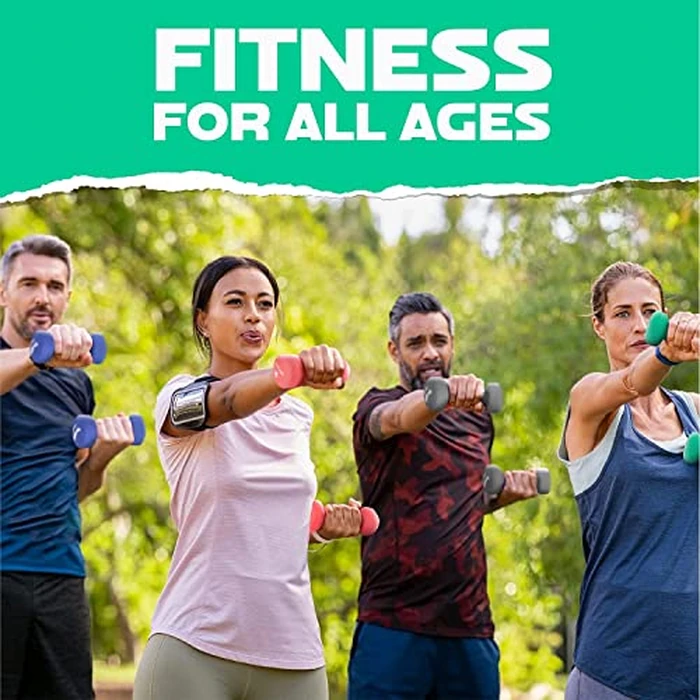 Yes4All Dumbbell Neoprene, poids et haltere, Weight set, hand weights for women, dumbbells pair, free weights (D. Green - 5lbs) by Yes4All - Image 7
