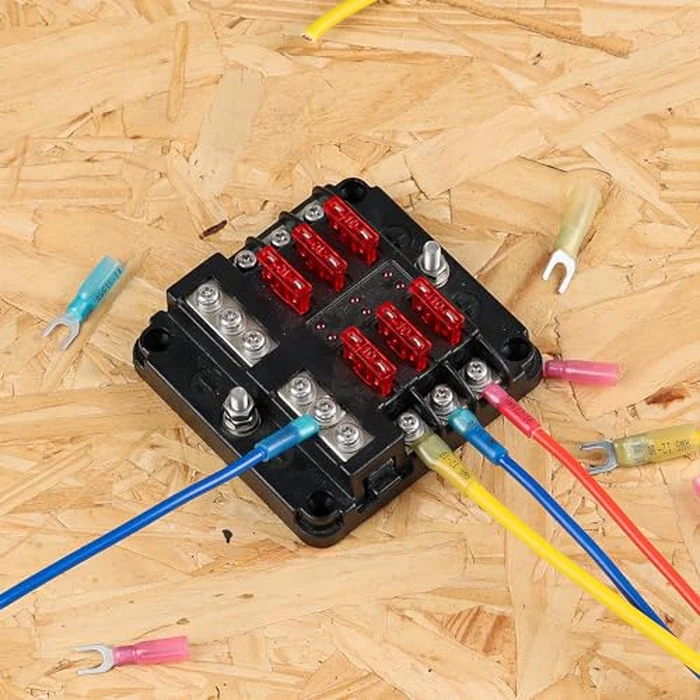 haisstronica 200PCS Heat Shrink Fork Spade Connectors #8 Waterproof Marine Grade Fork Terminal Connectors U-Type Blue 16-14 Gauge by haisstronica - Image 7