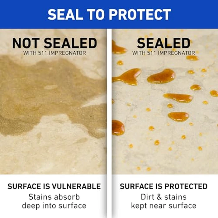 Miracle Sealants 511 Impregnator Advanced Penetrating Sealer for Countertops, Stone, Tile & Grout, Quart by Miracle Sealants - Image 3
