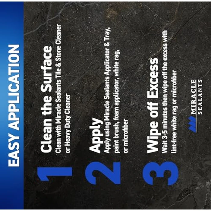 Miracle Sealants 511 Impregnator Advanced Penetrating Sealer for Countertops, Stone, Tile & Grout, Quart by Miracle Sealants - Image 9