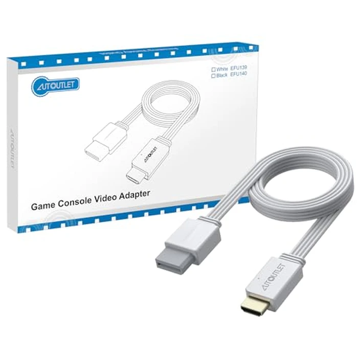 AUTOUTLET Wii to HDMI Converter 1080P 5ft/150cm for Full HD Device, Adapter with HDMI Male Cable Output Compatible with Nintendo Wii, Wii U, HDTV, Monitor-Supports All Wii Display Modes by AUTOUTLET - Image 8
