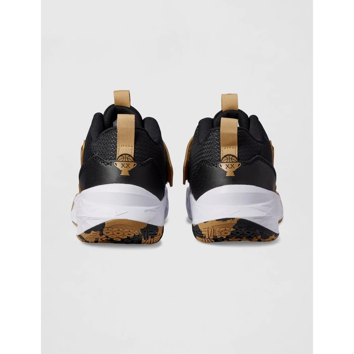 Nike Big Kid's Team Hustle D Basketball Shoes, Black/Black-Metallic Gold-White, 4Y by Nike - Image 6