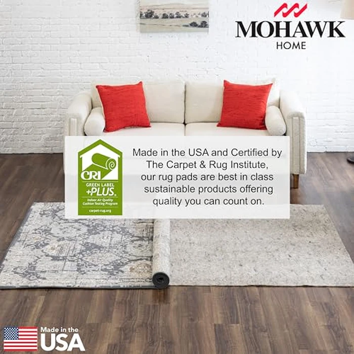 Mohawk Home Non Slip Rug Pad 6' x 9'- 1/4" Thick Felt + Latex Rubber Gripper - Dual Surface Cushion for Hardwood, Carpet, Tile Floors, Made in USA by Mohawk Home - Image 6