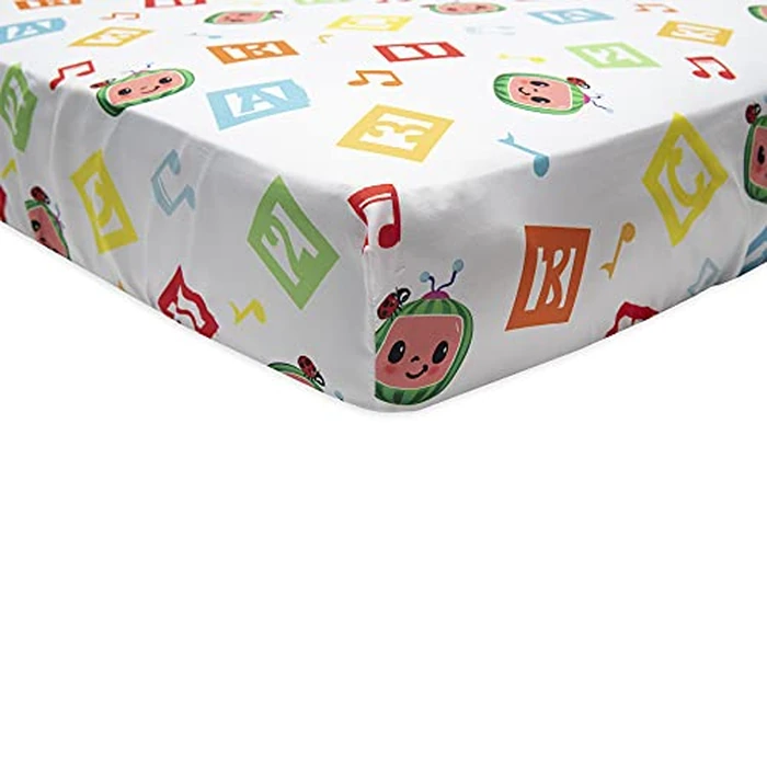 Cocomelon "Learning is Fun" 4-Piece Toddler Bedding Set, Multi-colour by CoComelon - Image 5