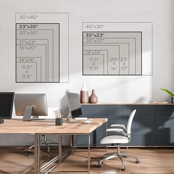 U Brands Magnetic Whiteboard 24" x 36", Black Wood Frame Dry Erase Board, Wall Mounted White Board for Office, Classroom, Home, Planning & Organization by U Brands - Image 2