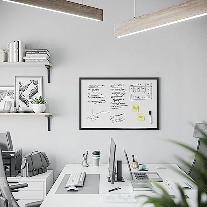 U Brands Magnetic Whiteboard 24" x 36", Black Wood Frame Dry Erase Board, Wall Mounted White Board for Office, Classroom, Home, Planning & Organization by U Brands - Image 6