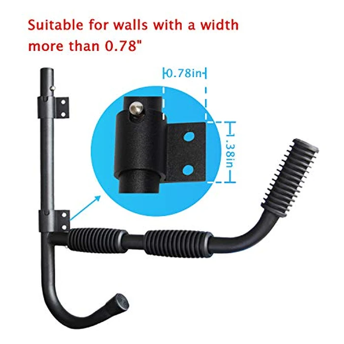Onefeng Sports 100LBS Kayak Wall Hanger Wall Mount Kayak Storage Rack Swivel Rack Design Help You to Save The Garage Space - Extends 17” from Wall Suitable for Any Sized Kayaks,Canoes Boat by Onefeng Sports - Image 4