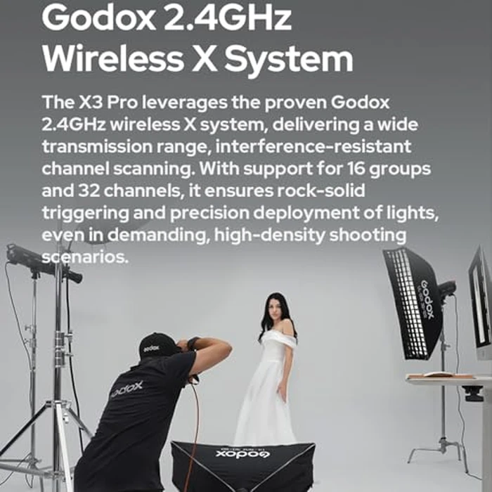 Godox X3 Pro C X3Pro C Touchscreen TTL Flash Trigger for Canon, 2.4G Wireless, 2.4" LCD Screen, Bluetooth Integration & APP Control, Wireless Speedlight Transmitter (Godox X3-C Upgrade) by GODOX - Image 4