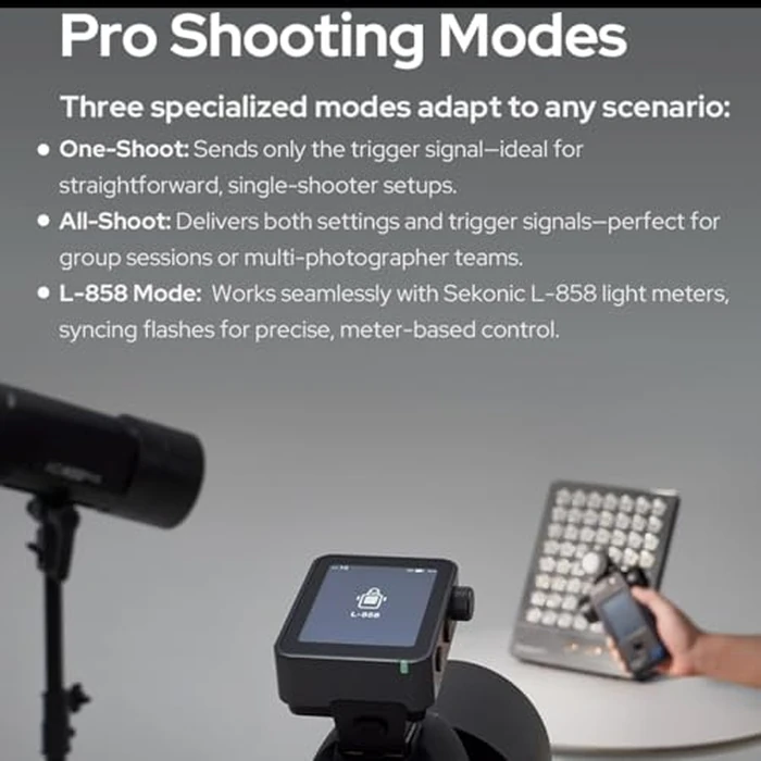 Godox X3 Pro C X3Pro C Touchscreen TTL Flash Trigger for Canon, 2.4G Wireless, 2.4" LCD Screen, Bluetooth Integration & APP Control, Wireless Speedlight Transmitter (Godox X3-C Upgrade) by GODOX - Image 5