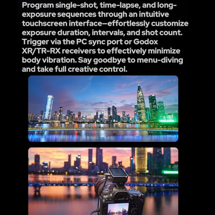 Godox X3 Pro C X3Pro C Touchscreen TTL Flash Trigger for Canon, 2.4G Wireless, 2.4" LCD Screen, Bluetooth Integration & APP Control, Wireless Speedlight Transmitter (Godox X3-C Upgrade) by GODOX - Image 7