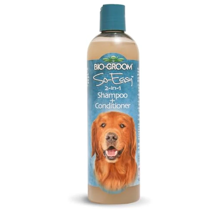 Bio-Groom So Easy 2 in 1 Shampoo & Conditioner - Dog & Puppy Shampoo and Conditioner, Detangling Dog Wash for Grooming, Soap Free, 12:1 Concentration - Refreshing Fruit Scent, 12 fl oz by Bio-groom - Used - Good condition